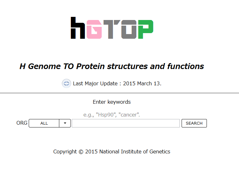 hGTOP a database containing annotations of proteins in human, mouse and rat genomes